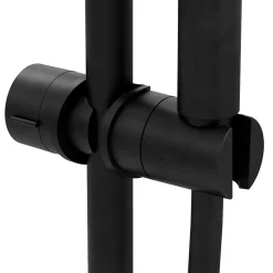 Support de douchette pour barre de douche, noir, GoodHome