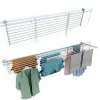 Support linge rabattable 2 sens blanc 202x63x8 cm Foxydry Duo