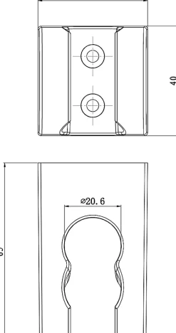 Support mural pour douchette chrome GoodHome Cavally