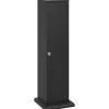 Support papier toilette - porte-papier toilette - armoire pour papier toilette - 3 niveaux + sortie papier MDF noir