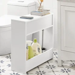 Support Papier Toilette, Armoire Toilettes WC, BZR48-W, SoBuy