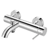 Swiss Aqua Technologies Aurum mitigeur de baignoire mural 150 mm à levier sans set de douche, chrome brillant (SATBAUR222CR)