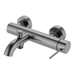 Swiss Aqua Technologies Aurum mitigeur de baignoire mural 150 mm à levier sans set de douche, gun metal (SATBAUR222BGM)