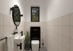 Swiss Aqua Technologies Brevis Lave-mains suspendu avec trou pour robinetterie à droite, 40,5x20,5x10,5cm (SATBRE4020SR)