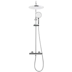 Swiss Aqua Technologies Colonne de douche XXL 250 avec mitigeur thermostatique, Douchette 3 jets, chrome (SATSSTKE)