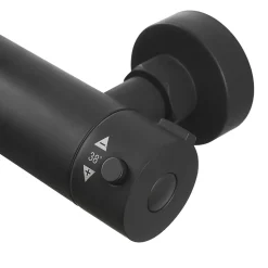 Swiss Aqua Technologies Colonne de douche XXL 250 avec mitigeur thermostatique, Douchette 3 jets, noir mat (SATSSTKEC)