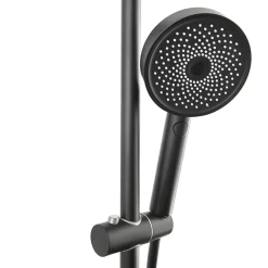 Swiss Aqua Technologies Colonne de douche XXL 250 avec mitigeur thermostatique, Douchette 3 jets, noir mat (SATSSTKEC)