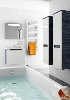 Swiss Aqua Technologies Fusion 150 x 70 cm Baignoire gain de place en acrylique, sans pieds, blanc (SIKOVR150)