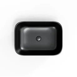 Swiss Aqua Technologies Infinitio Vasque à poser 45,5x32,5 cm, sans trop-plein, Noir mat (SATINF4532BKM)