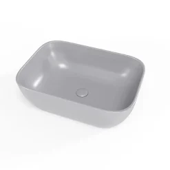Swiss Aqua Technologies Infinitio Vasque à poser 45,5 x 32,5 x 13,5 cm, sans trop-plein, Gris mat (SATINF4532LGRM)