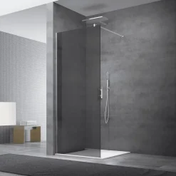 Swiss Aqua Technologies Paroi de douche à l'italienne 97x200cm Walk-in, verre fumé (SIKOWI100KS)