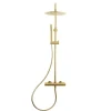 Swiss Aqua Technologies SAT DARK Colonne de douche avec Mitigeur Thermostatique, Or Brossé (SATDASSTKBZ)