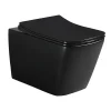 Swiss Aqua Technologies WC suspendu Infinitio noir mat sans bride Design, fixations invisibles+abattant softclose