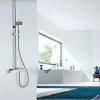 Système de douche thermostatique 3011 Basic avec douchette à main - Tête de douche 20x20cm