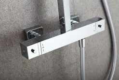 Système de douche thermostatique 3011 Basic avec douchette à main - Sans tête (de douche), Sans tête (de douche)