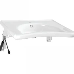 Système d'inclinaison pneumatique pour lavabo PMR droit SANINDUSA NewWCCare blanc