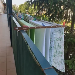 Système extérieur pliable corten 102x63x8 cm Foxydry Duo
