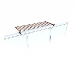 Système extérieur pliable corten 102x63x8 cm Foxydry Duo