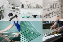 Tablette en Verre Tulup 50x13 cm Minimaliste Design Pour Miroir