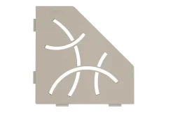 Tablette murale de douche Shelf- ES 2 CURVE - Coloris: Ivoire - Finition structurée - 195 x195 mm