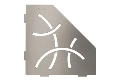 Tablette murale de douche Shelf- ES 2 CURVE - Coloris: inox brossé -- En acier inoxydable - 195 x 195 mm