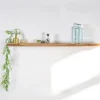 Tablette étagère Helvine salle de bain en teck massif 120cm