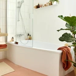 Tablier bain douche JACOB DELAFON Bastille installation en angle blanc brillant