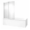 Tablier bain pour baignoires rectangulaires installation angle 180 x 90 x 60cm Blanc Mat + Pare bain Malice JACOB DELAFON