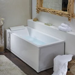 Tablier de baignoire frontal pour baignoire droite 170 x 75 cm, blanc, Valentin