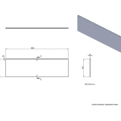 Tablier de baignoire frontal blanc Balneo Panel 180 cm