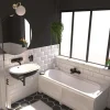 Tablier de baignoire frontal 170 cm pour baignoire Glyphe, Valentin