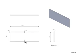 Tablier de baignoire frontal blanc Balneo Panel 150 cm