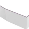 Tablier de baignoire frontal et latéral 170 cm blanc mat