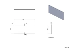 Tablier de baignoire frontal blanc Balneo Panel 130 cm
