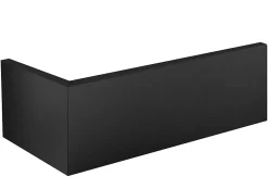 Tablier de baignoire noir Allibert Fix'alu 180 x 80 cm