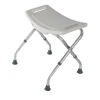 Tabouret de douche - Chaise de douche, Identités 812031 courbé pliant blanc, pliable pour le ranger et le transporter facilement