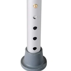 Tabouret de douche réglable en hauteur siège de douche ergonomique pieds antidérapants charge max. 136 Kg alu HDPE blanc