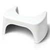 Tabouret physiologique de toilette WELLCARE en plastique blanc