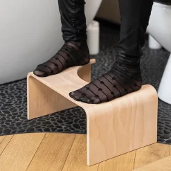 Tabouret physiologique de toilette WELLCARE en bois