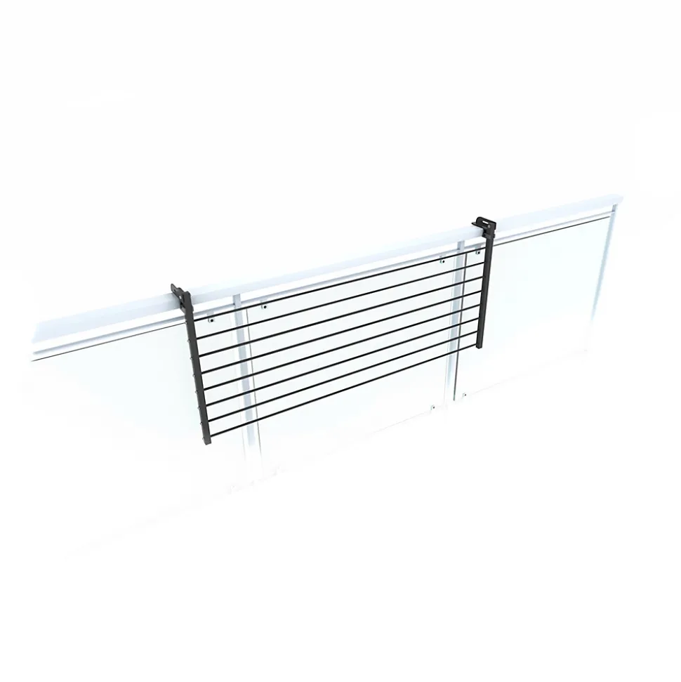Étagère à linge balcon pliable alu 118x63x8 cm Foxydry Duo