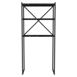Étagère de salle de bain Askersund 160 x 66 x 34 cm marbre noir en.casa