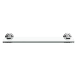 Étagère de salle de bain en verre et acier inoxydable chromé H.40 cm Endell GoodHome