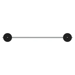 Étagère de salle de bain en verre et acier inoxydable noir H.40 cm Cavally GoodHome
