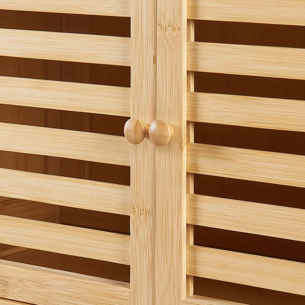 Étagère de toilette Haugesund bambou 158 x 60 x 26 cm naturel en.casa