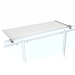 Étagère linge blanc pliable extérieur 162x63x8 cm Foxydry Duo