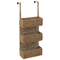 Étagère porte "Vannerie" 3 paniers en roseau naturel - Marron- 5five