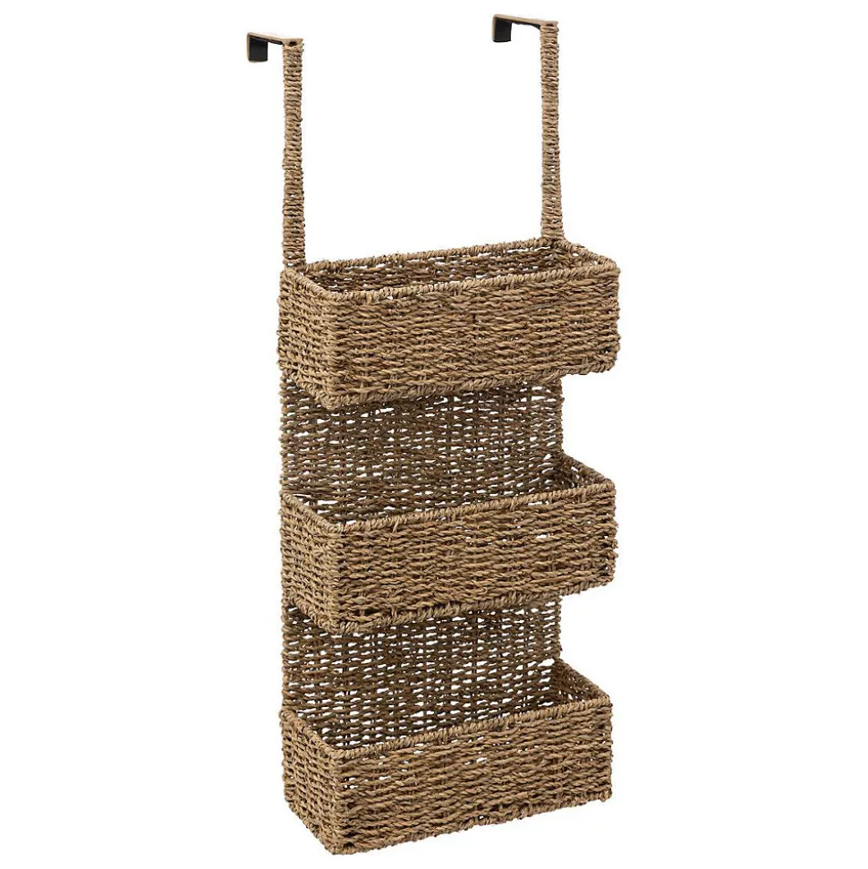 Étagère porte "Vannerie" 3 paniers en roseau naturel - Marron- 5five