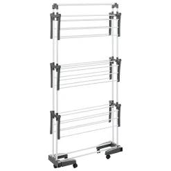 Étendoir à linge 24 m d'étendage, inox, 5Five Nubie Plus