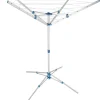 Étendoir à linge avec pied en Aluminium Pliable 102 x 102 x 160 cm gris