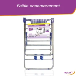 Étendoir à linge pliable avec porte cintres